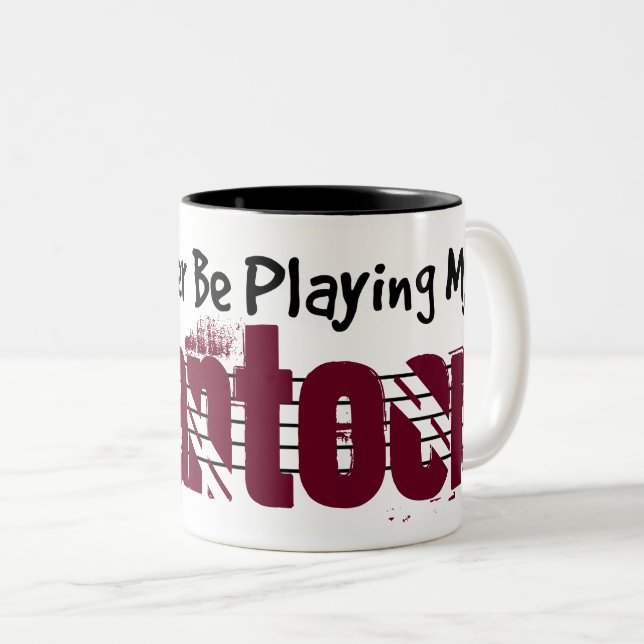 Taza Bicolor Preferiría Jugar A Mi Santoor (Anverso derecho)