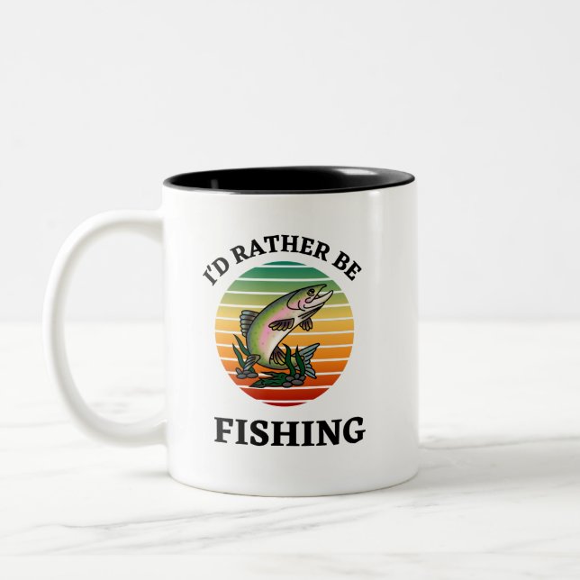 Taza Bicolor Preferiría pescar. Pescadores, forasteros (Izquierda)