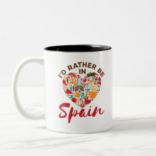 Taza Bicolor Prefiero Estar En España
