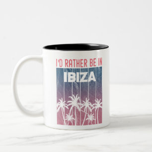 Taza Bicolor Prefiero estar en Ibiza