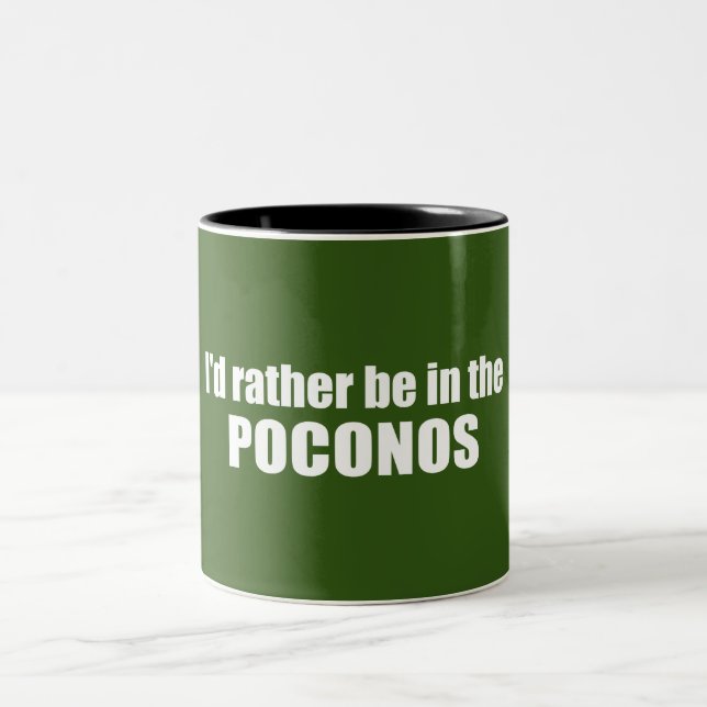 Taza Bicolor Prefiero Estar En Los Poconos (Centro)