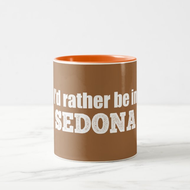 Taza Bicolor Prefiero Estar En Sedona (Centro)