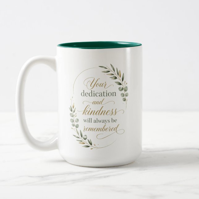 Taza Bicolor Premio de Jubilación Personalizado para Empleado (Izquierda)