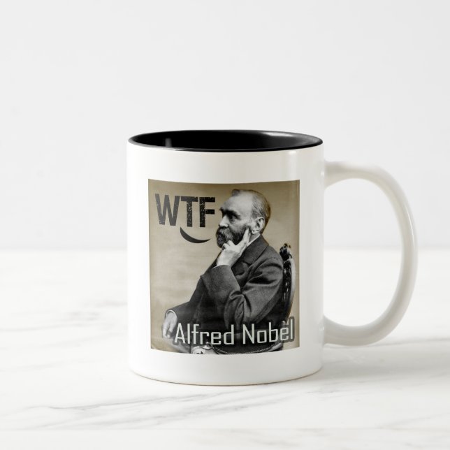 Taza Bicolor Premio Nobel de la Paz de Obama (Derecha)