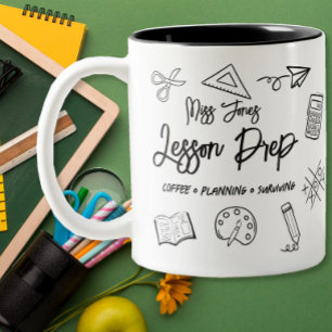 Taza Bicolor Preparación de Lecciones Agradecimiento al Profeso
