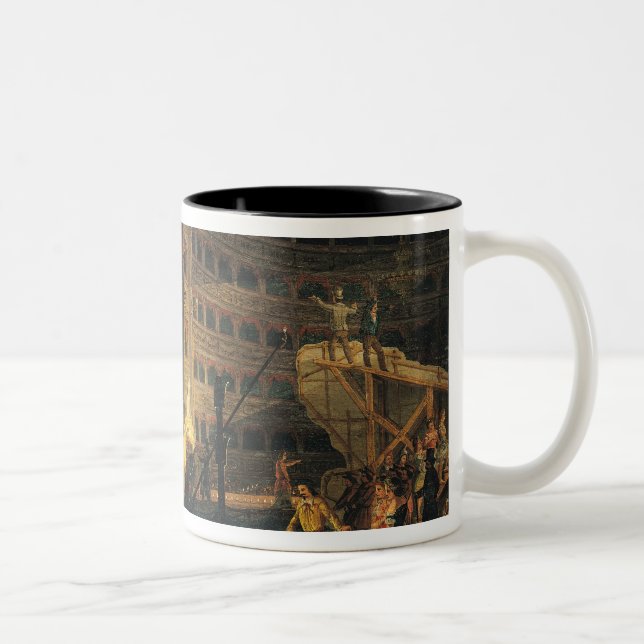 Taza Bicolor Preparación de paisaje en un teatro (Derecha)
