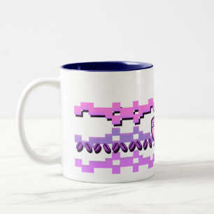 Taza Bicolor Preparación isla justa rosada del grano de café 