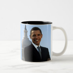 Taza Bicolor Presidente Barack Obama