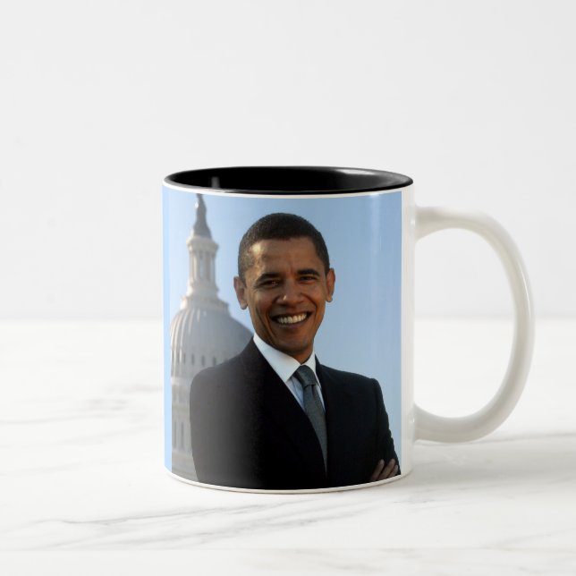 Taza Bicolor Presidente Barack Obama (Derecha)