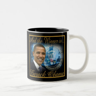 Taza Bicolor Presidente conmemorativo Obama Re-election
