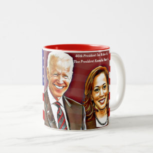 Taza Bicolor Presidente Joe Bident - Vicepresidente Kamala Harr