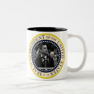 Taza Bicolor Presidente Obama Inauguration Keepsake