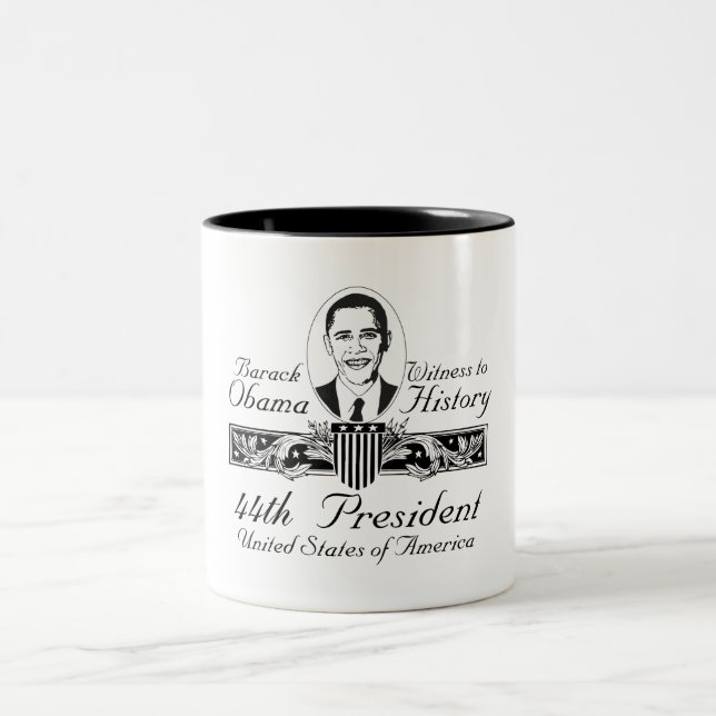 Taza Bicolor Presidente Obama Victory Mug (Centro)