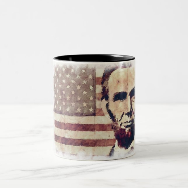 Taza Bicolor Presidente Patriota Abraham Lincoln (Centro)