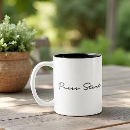 Taza Bicolor Presionar Iniciar juegos retro