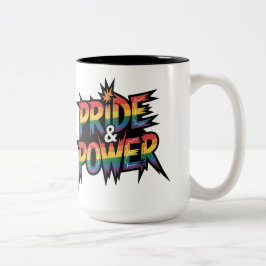 Taza Bicolor Pride & Power LGBTQ 