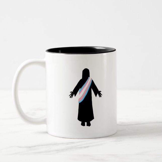 Taza Bicolor PrideJesus TransFlag (Izquierda)