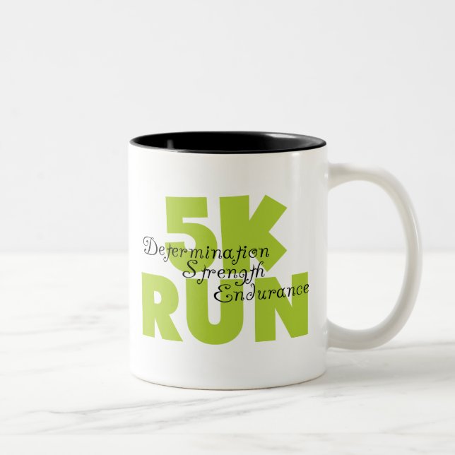 Taza Bicolor Primavera Verde 5K Run (Derecha)