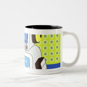 Taza Bicolor Primer de un robot