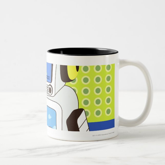 Taza Bicolor Primer de un robot (Derecha)