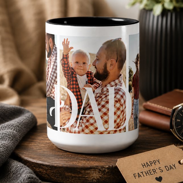 Taza Bicolor Primer Día del Padre Papá (Subido por el creador)
