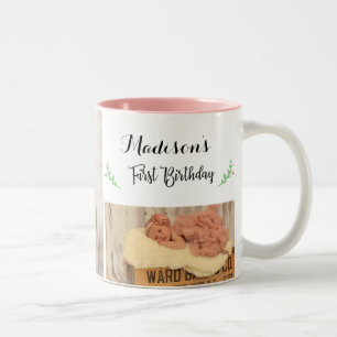 Taza Bicolor Primer Fotomontaje de Cumpleaños