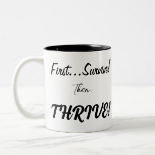 Taza Bicolor Primero Sobrevivir, Entonces... ¡Tripulante!
