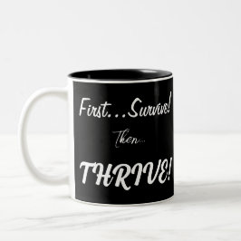 Taza Bicolor Primero Sobrevivir, Entonces... ¡Tripulante!
