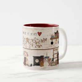 Taza Bicolor Primitivo "País en el corazón"