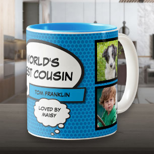 Taza Bicolor Primo Divertido y Moderno Collage de Fotos