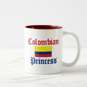 Taza Bicolor Princesa colombiana