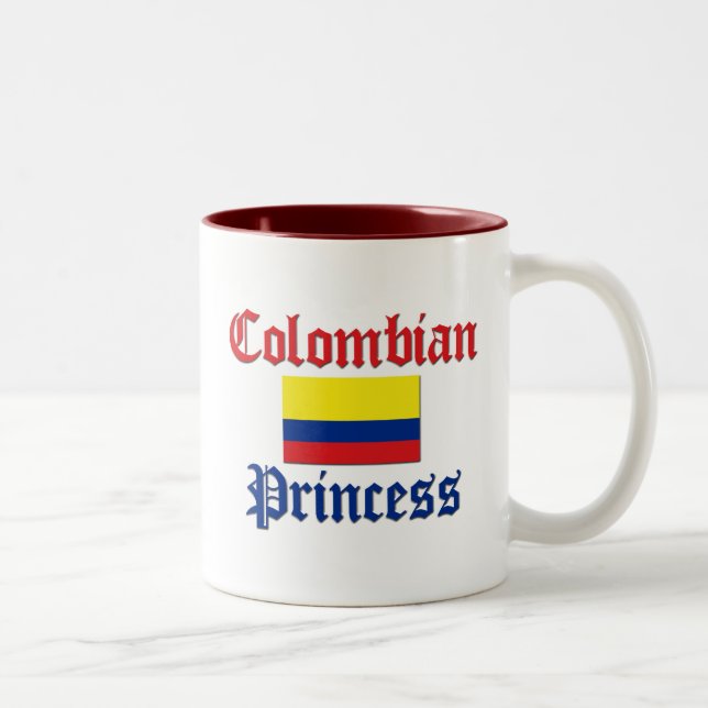 Taza Bicolor Princesa colombiana (Derecha)