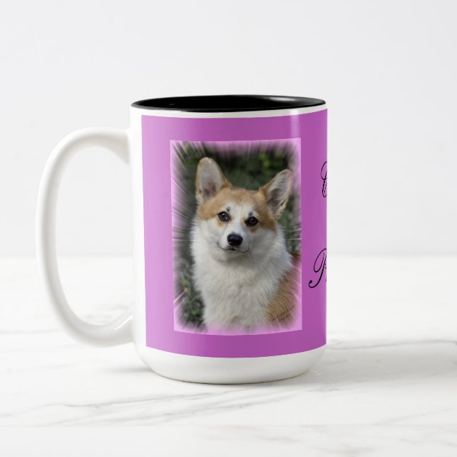 Taza Bicolor Princesa del Corgi (Izquierda)