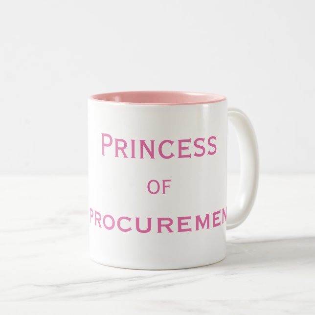 Taza Bicolor Princesa del encargado de sexo femenino especial (Anverso derecho)