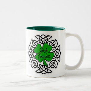 Taza Bicolor Princesa irlandesa céltica