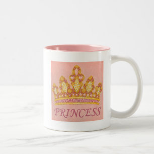 Taza Bicolor Princesa joyada corona por Chariklia Zaris
