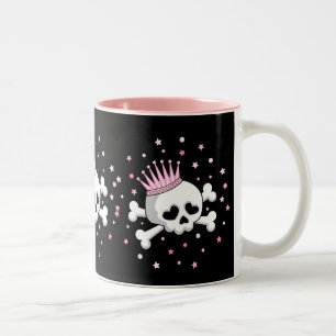 Taza Bicolor Princesa linda Skull