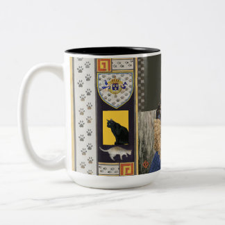 Taza Bicolor Princesa real de gato de dos tonos de café Mug