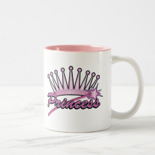 Taza Bicolor Princesa rosada Crown