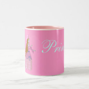 Taza Bicolor Princesa rosada Mug del cuento de hadas