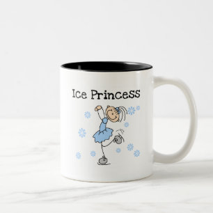 Taza Bicolor Princesa Tshirts y regalos del patinaje de hielo