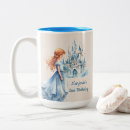 Taza Bicolor Princesa y Castillo
