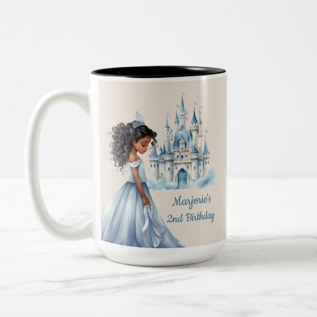 Taza Bicolor Princesa y Castillo (Izquierda)