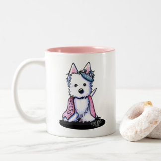 Taza Bicolor Princess Sparkleheart Westie Coffee Mug