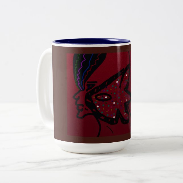 Taza Bicolor Príncipe Pez Roca (Anverso izquierdo)