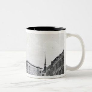 Taza Bicolor Prisión de Newgate, 1799