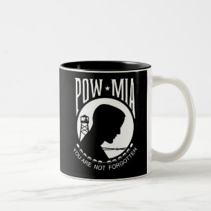 Taza Bicolor PRISIONERO DE GUERRA del KRW - MIA le no olvidan