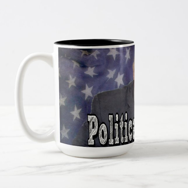 Taza Bicolor Prisionero político de Trump (Izquierda)