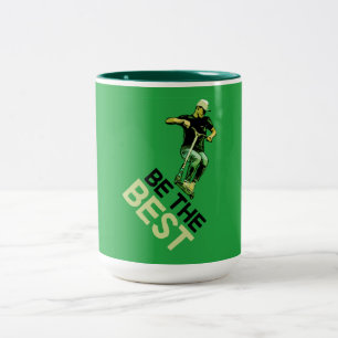 Taza Bicolor Pro Scooter Free Rider Tricks Coffee Mug de dos to
