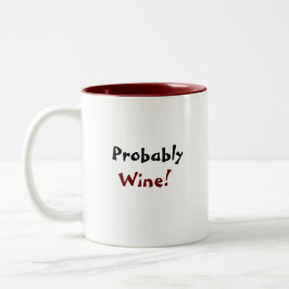 Taza Bicolor Probablemente, cerdo de vino